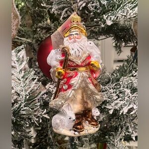 HeARTfully Yours Winterwoods Santa By Christopher Radko Brand New